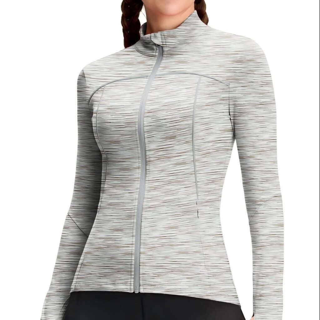 Heather Zip-Up Jacket