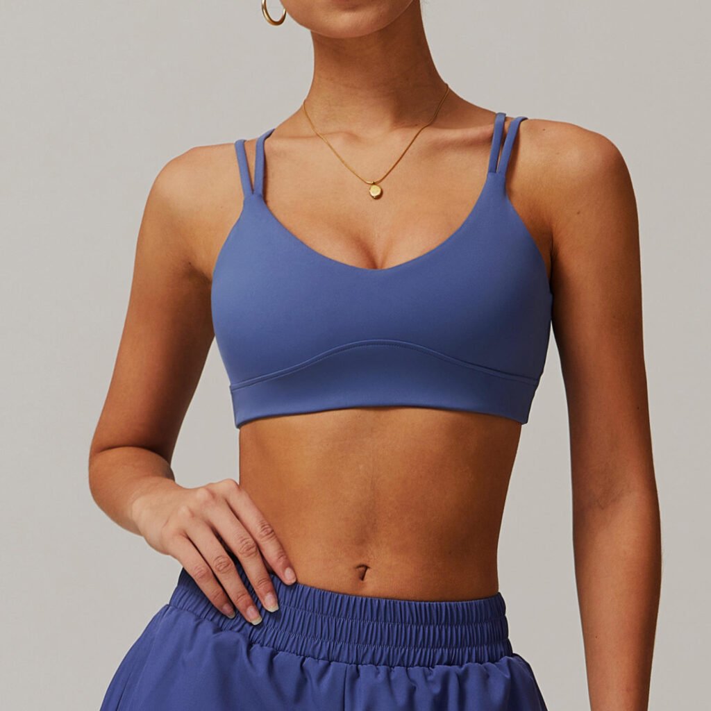 Blue Sports Bra