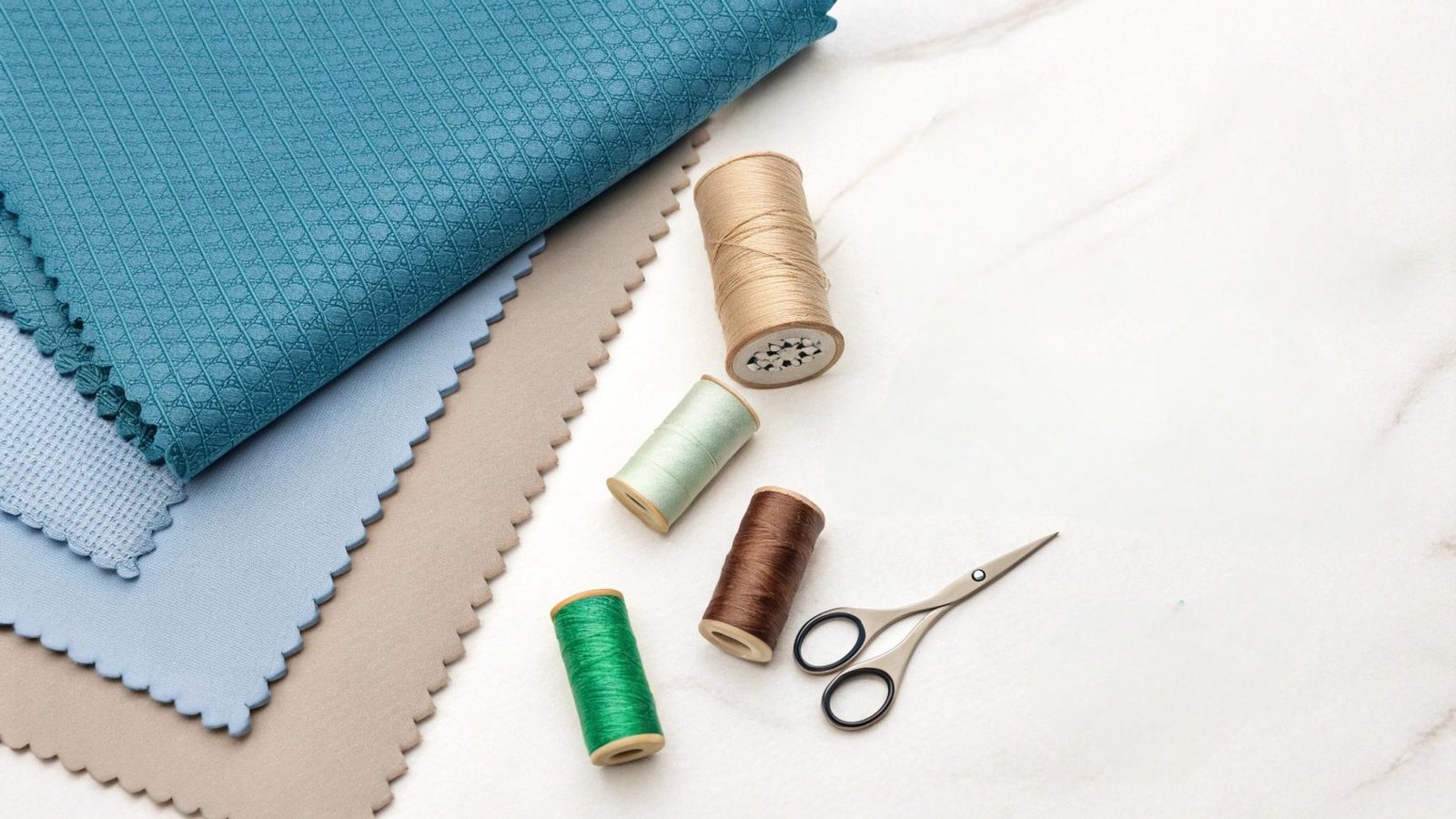 Premium Yoga Fabric Swatches Flat Lay
