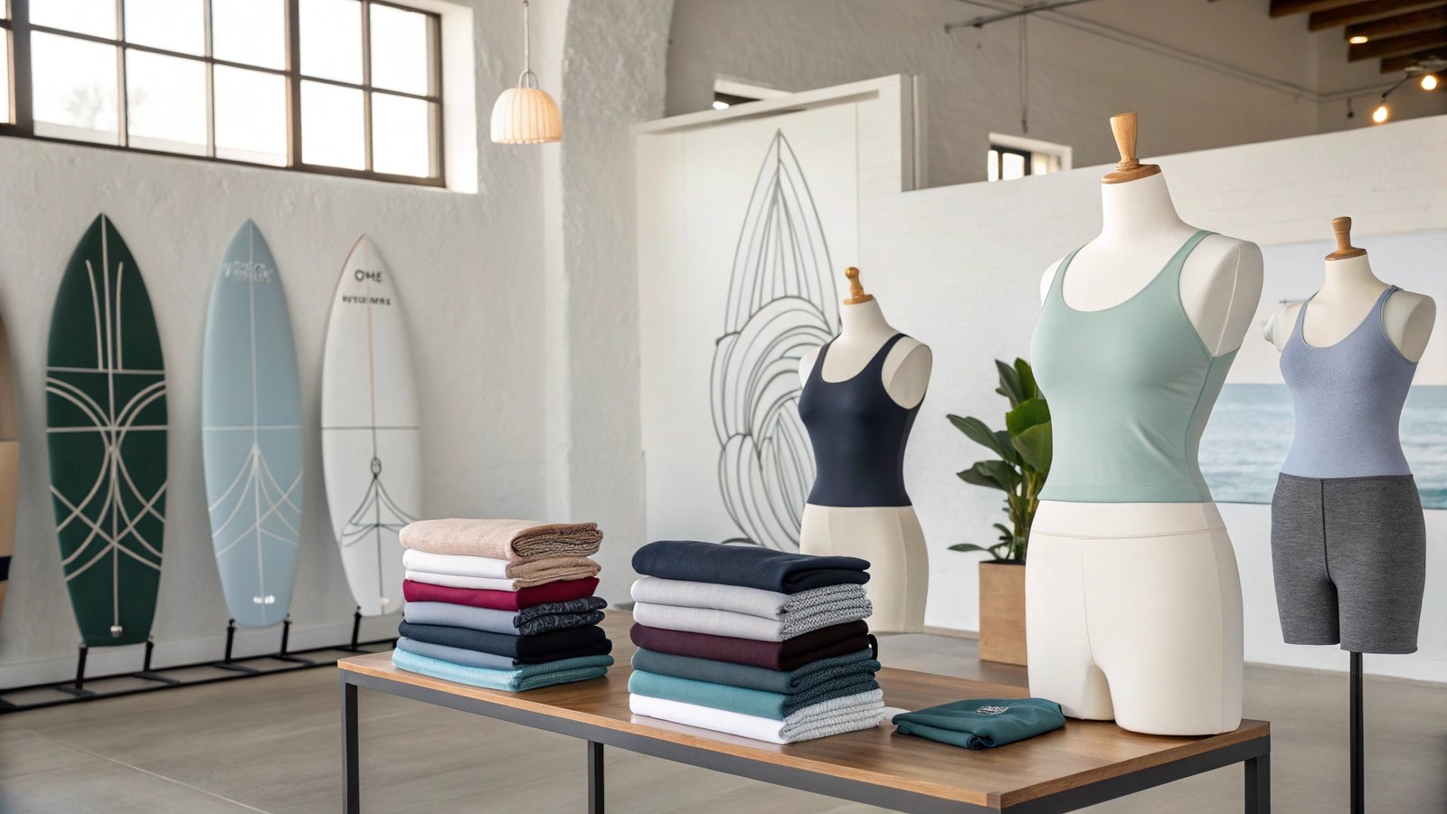 Premium Yoga Apparel Studio Display