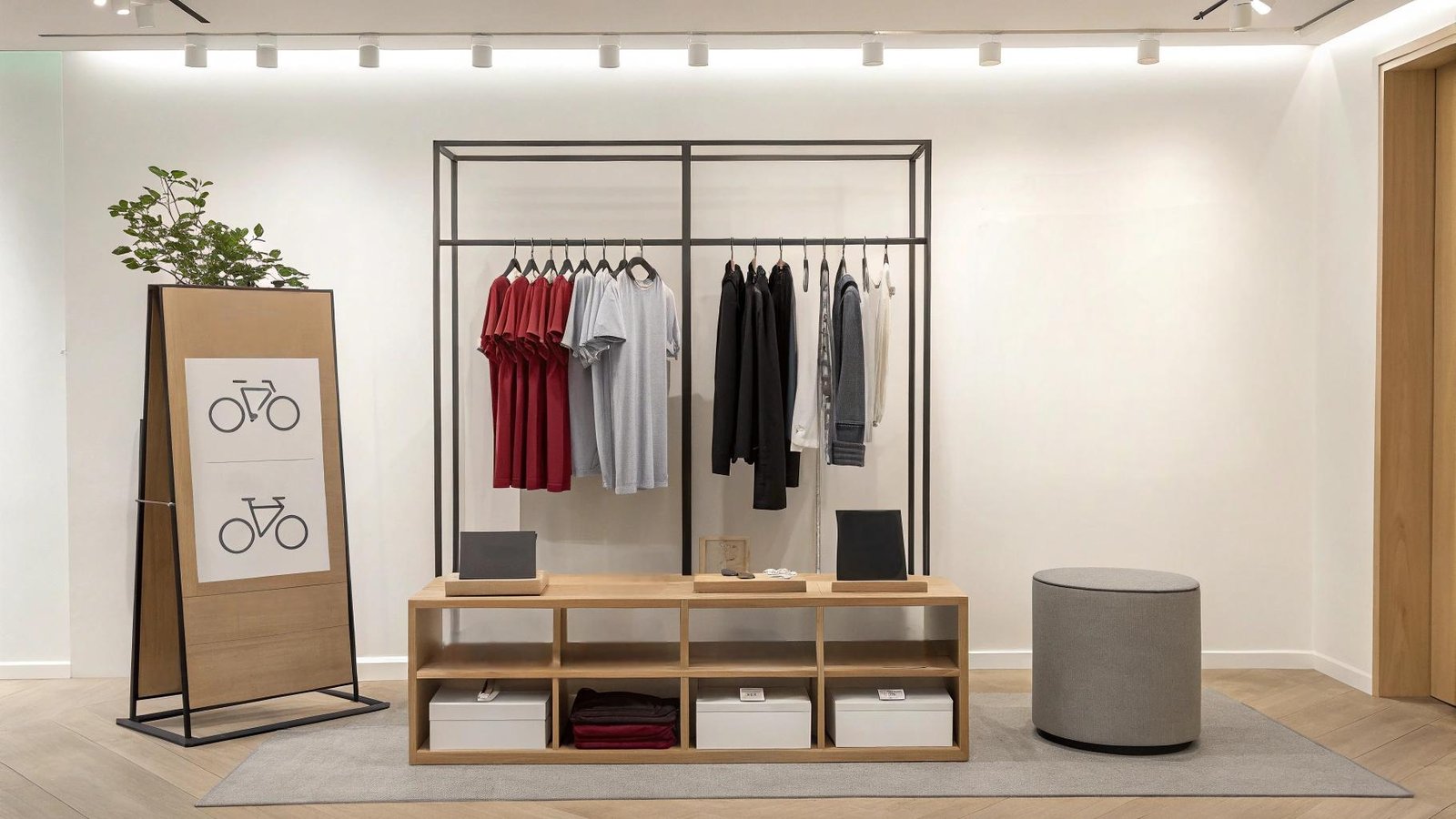 Premium Activewear Retail Display