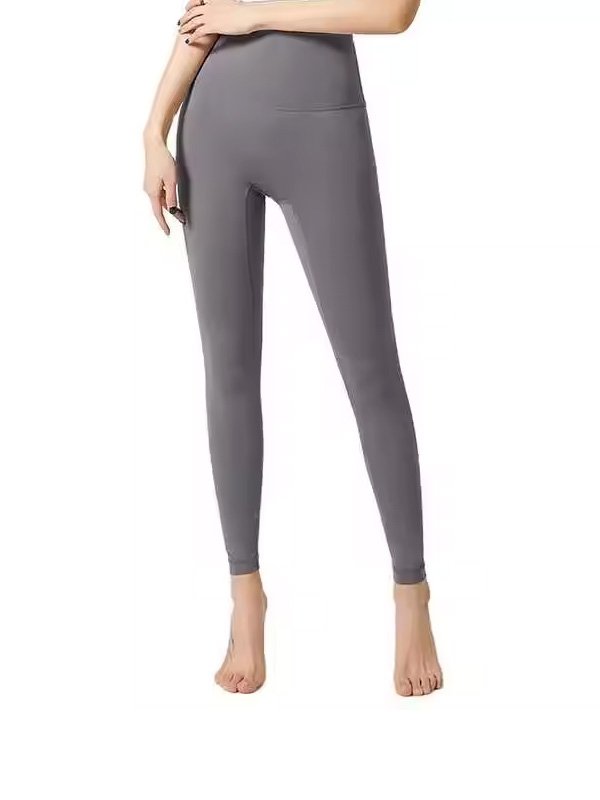 Grey High-Waisted Pocket Leggings