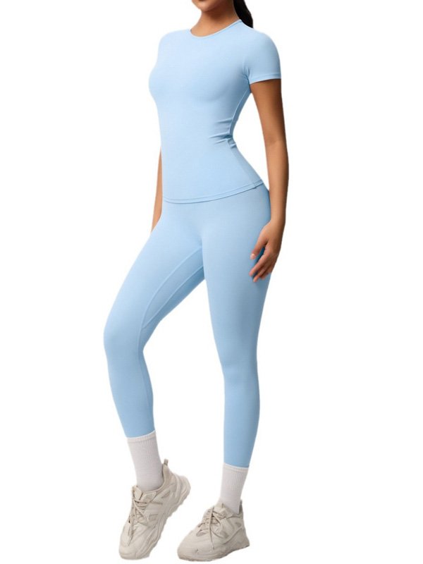 Light Blue Yoga Set