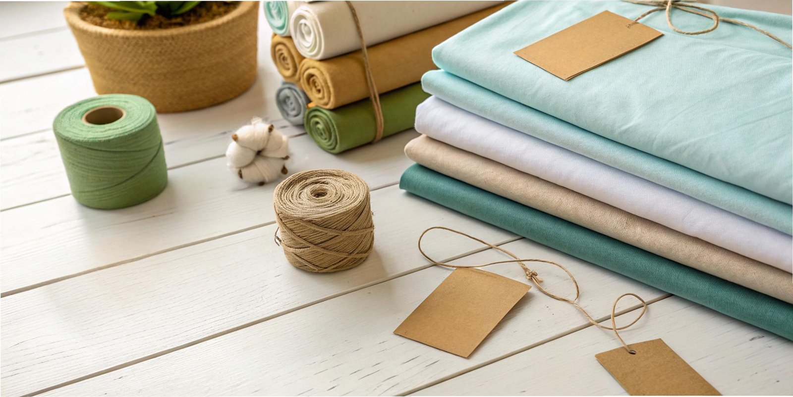 Sustainable Fabric & Yoga Apparel Display