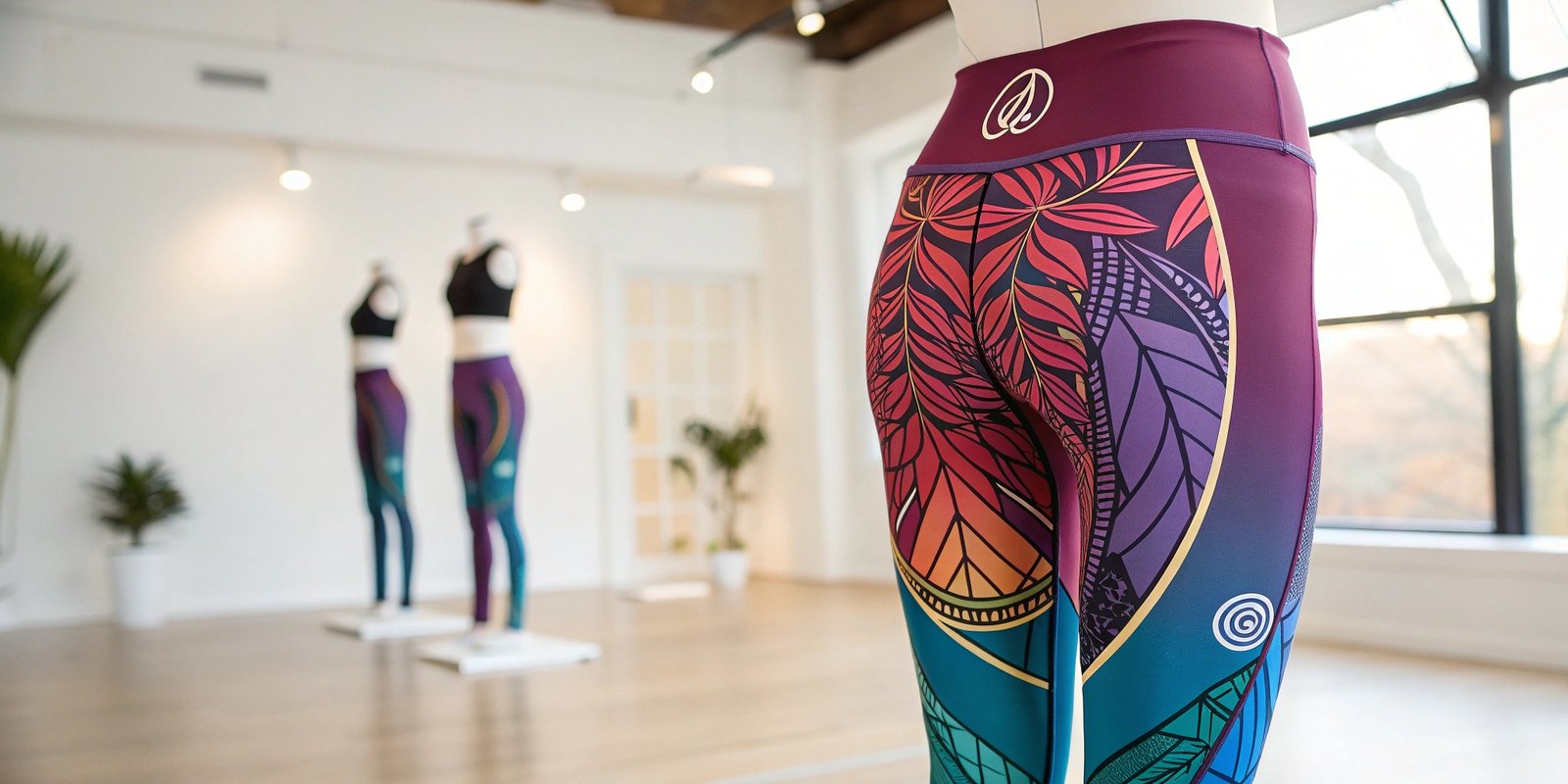 Custom Yoga Pants with Tailored Fit and Unique Design