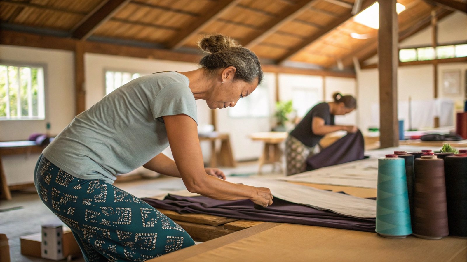 FuKi Yoga Custom Yoga Pants Production