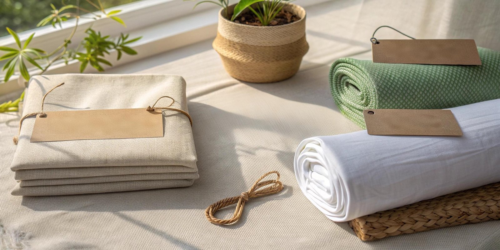 Eco Yoga Fabric Flat Lay