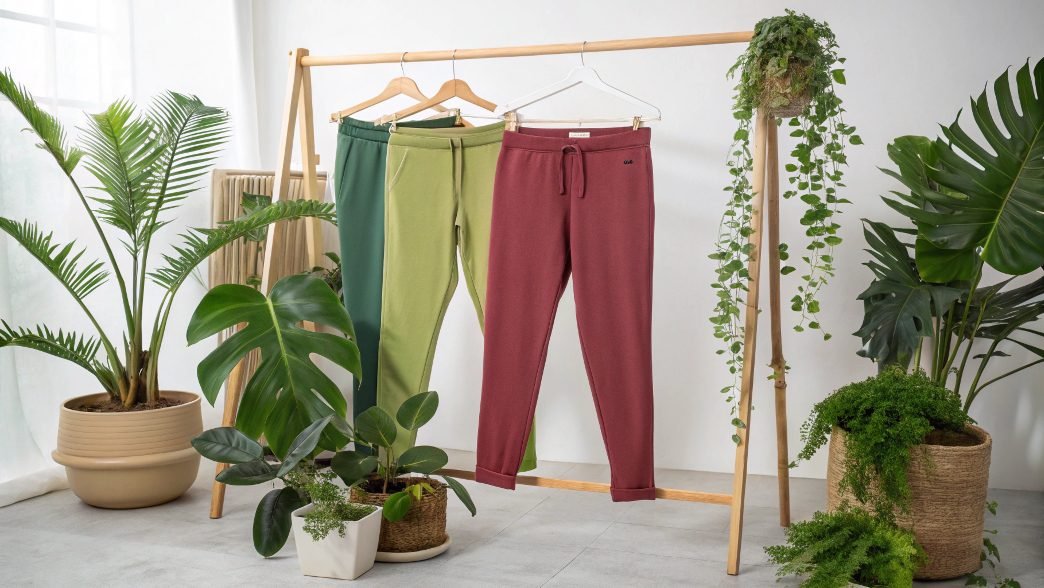 Eco-Friendly Yoga Pants in Natural Studio