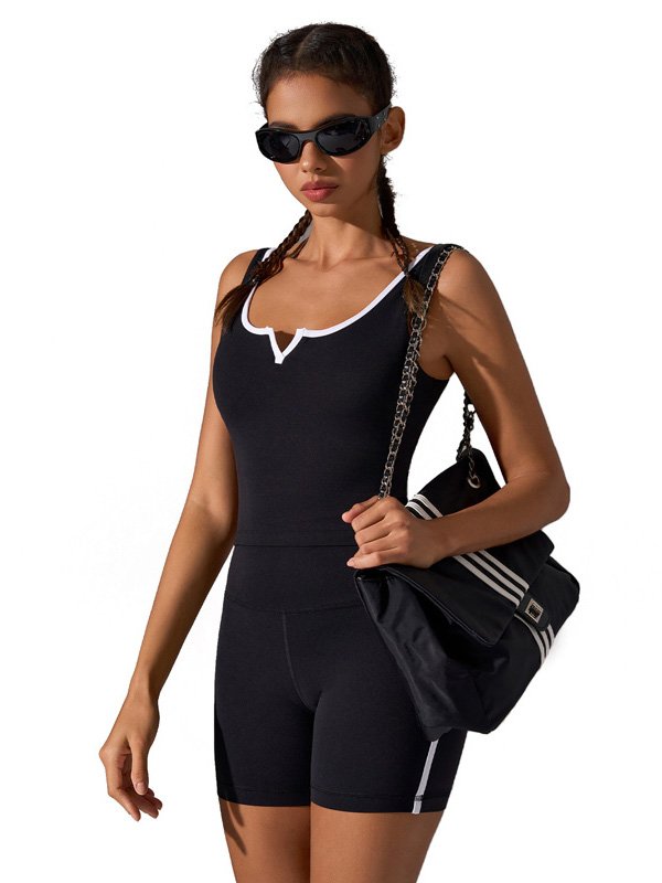Black Sporty Yoga Set