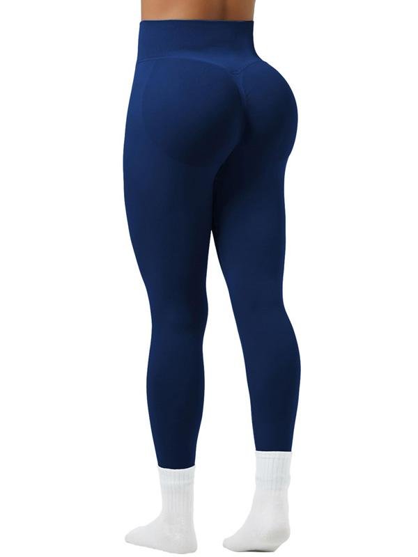 Navy Blue Seamless Sculpting Leggings