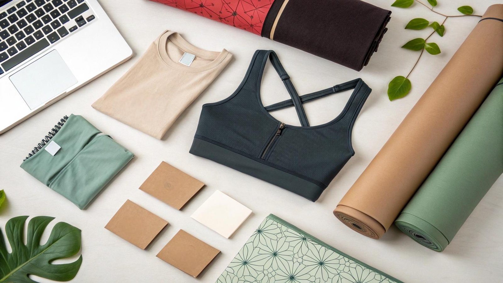 FuKi Yoga Customization vs Basic Design Flat Lay