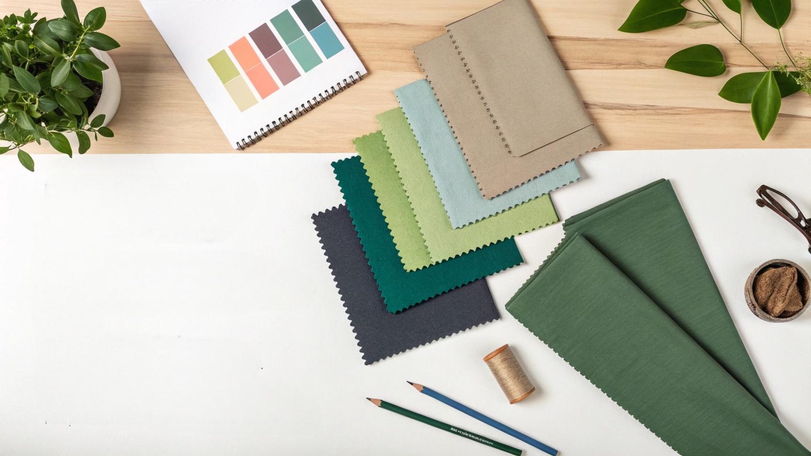 Eco-Friendly Yoga Leggings Fabrics Flat Lay