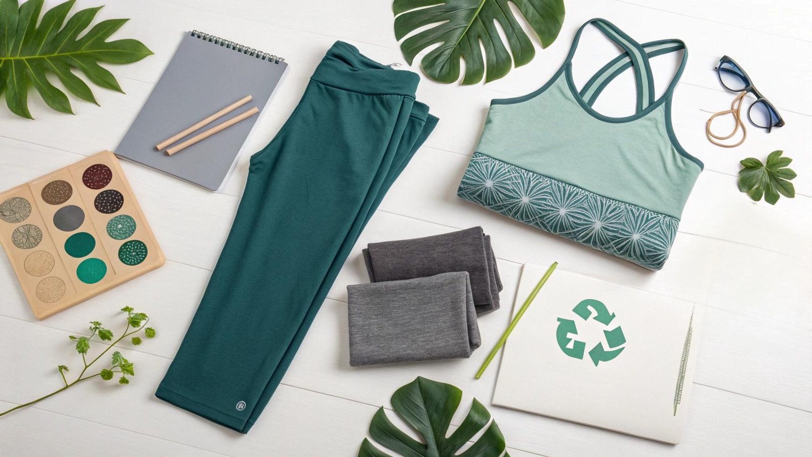 FuKi Yoga Customization & Sustainability Flat Lay