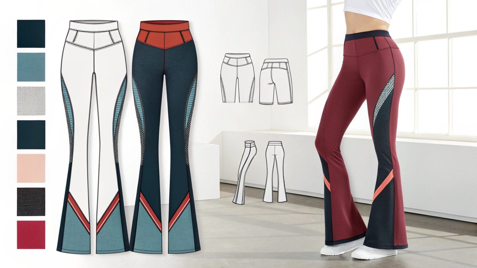 Modern Yoga Pants Trends Display