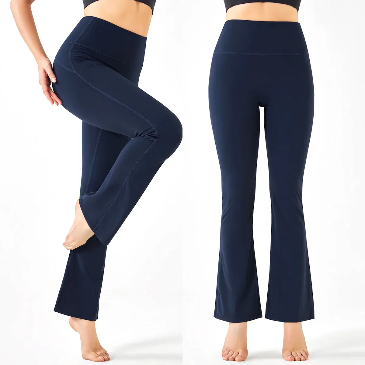 Navy Flare Yoga Pants