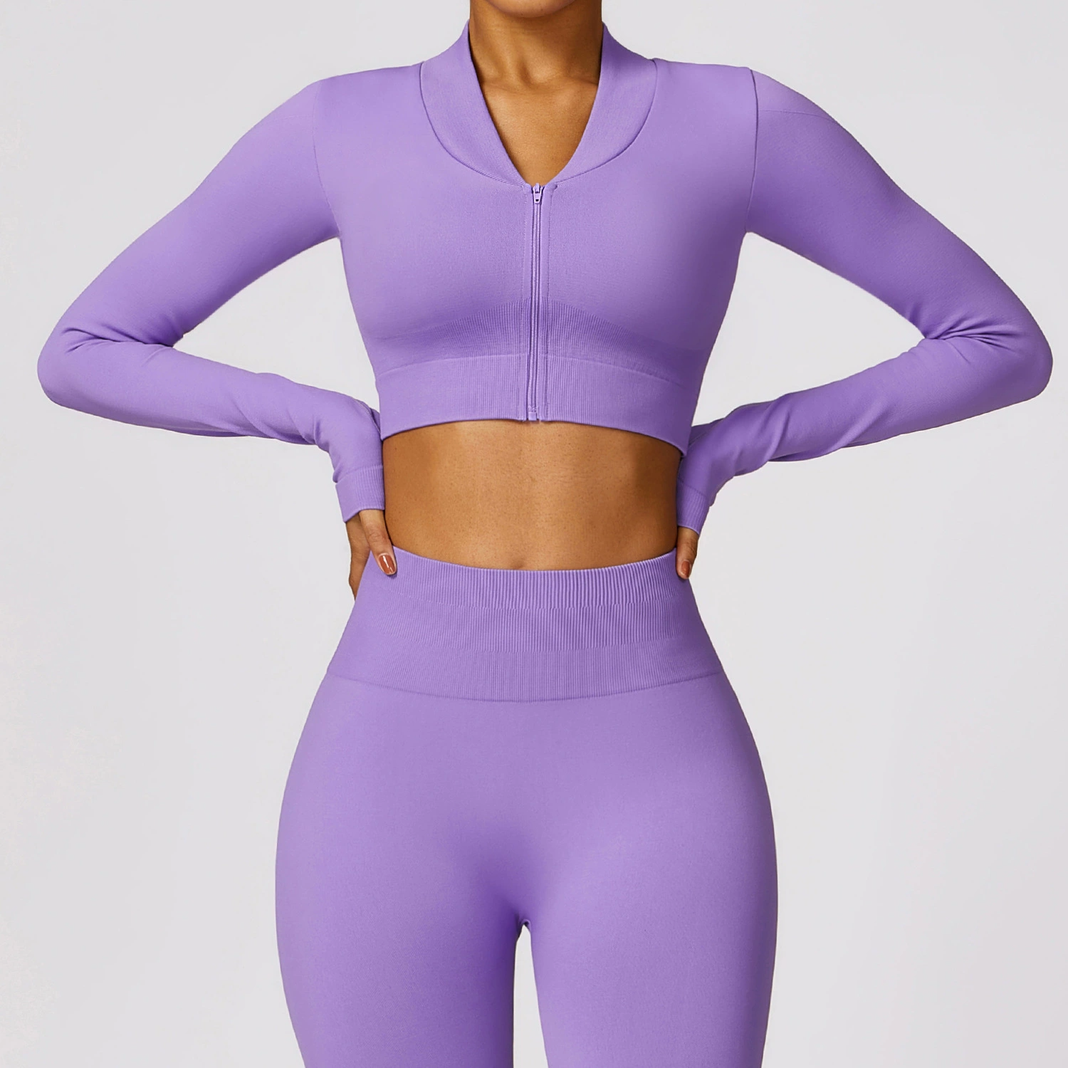 Lavender Zip-Up Set