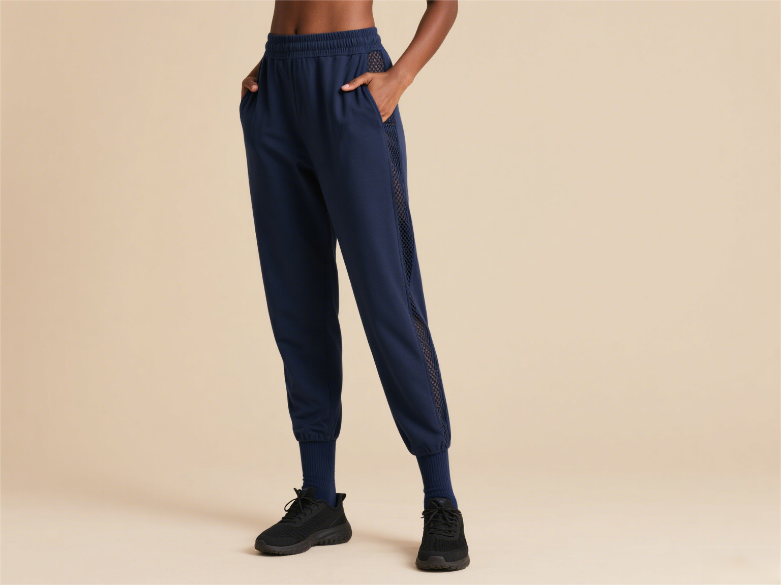 Navy Blue Jogger Pants