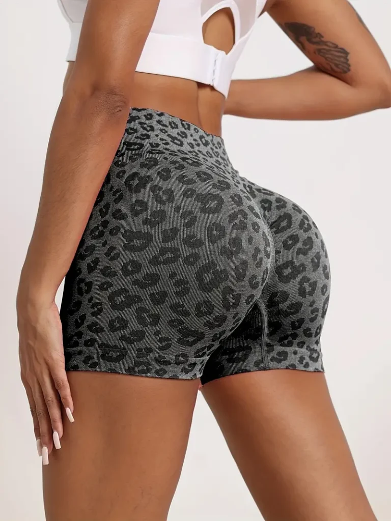 printed yoga shorts