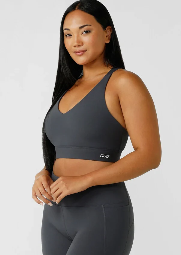Dark Grey Supportive Sports Bra