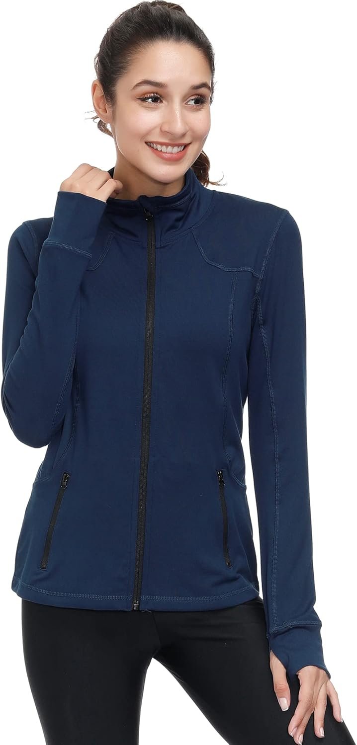 Navy zip-up jacket