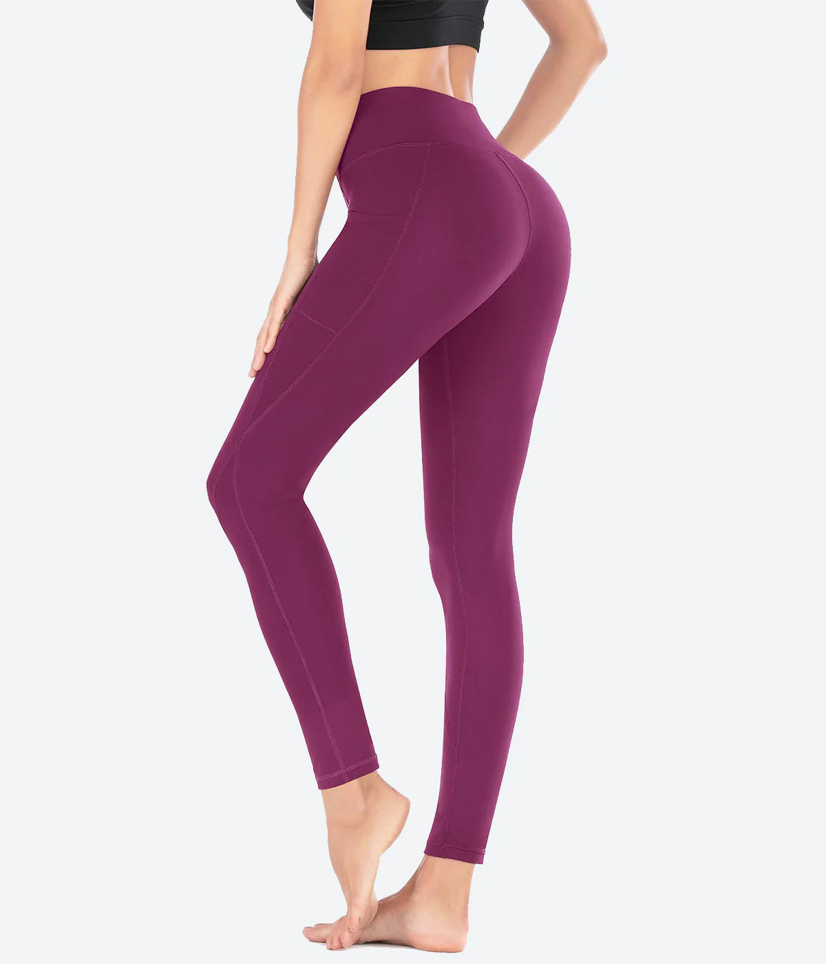 Purple High Waist Leggings