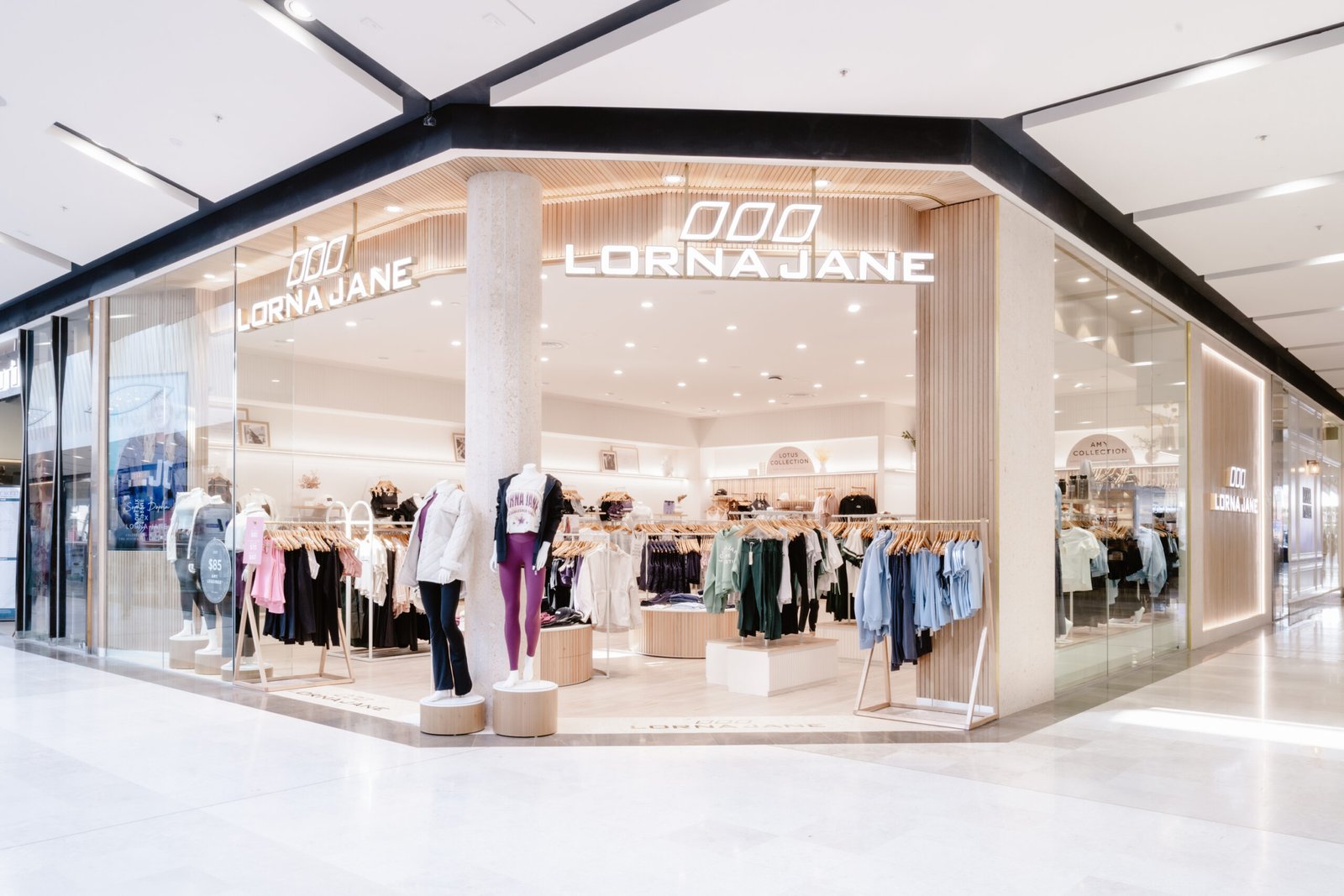 Lorna Jane Storefront with Activewear Displays