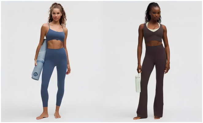 Blue and Brown Yoga Outfits