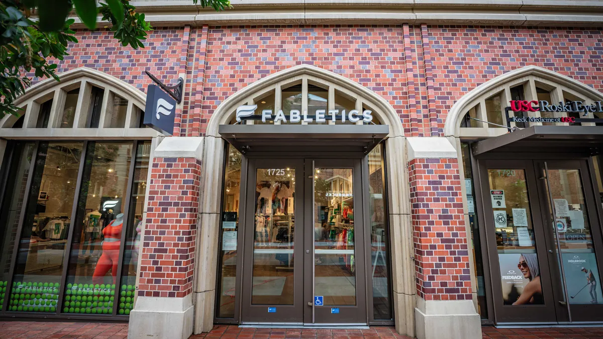 Fabletics Storefront Exterior View