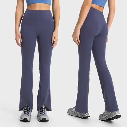 Blue Flare Yoga Pants Women