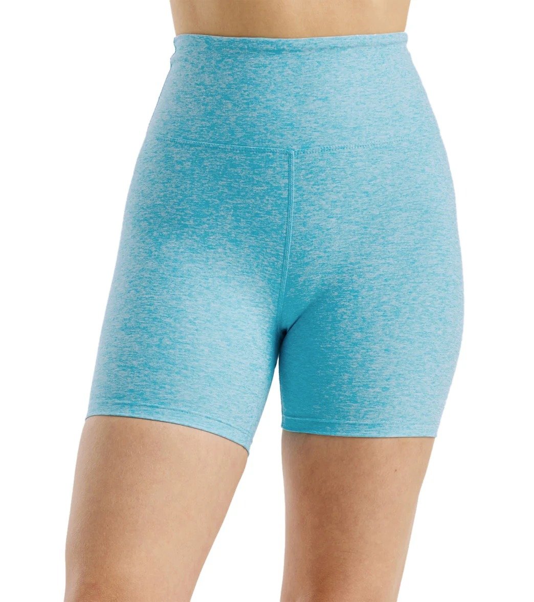 Light blue stretch workout shorts