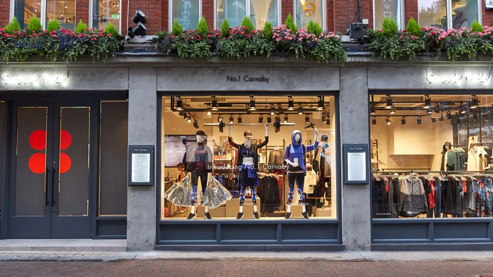 Sweaty Betty Carnaby Street Storefront