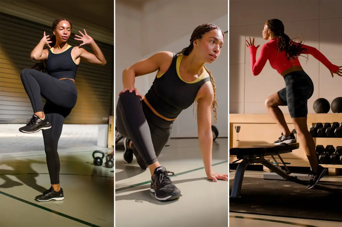 Athlete training in Lululemon