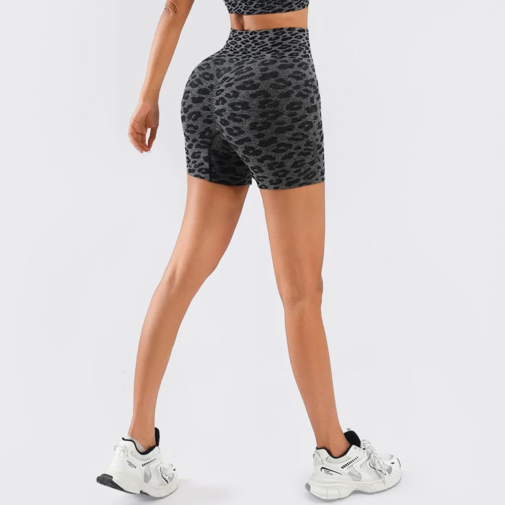 Seamless Leopard Jacquard Shorts